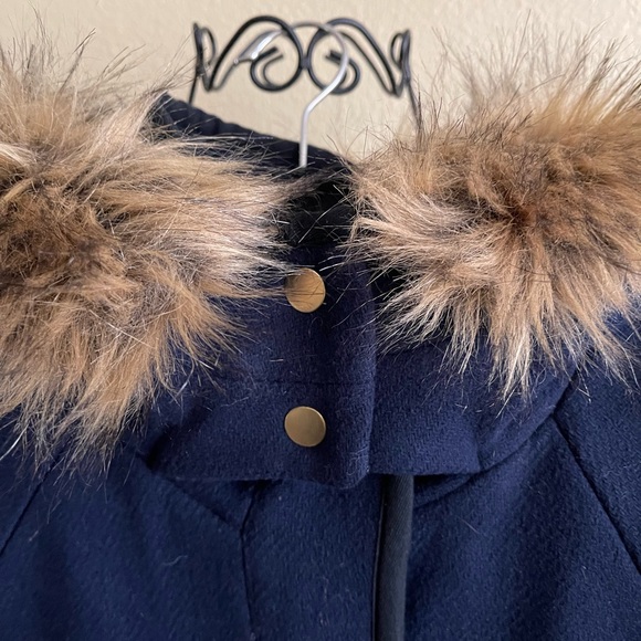 NEW! J. Crew Summit Parka in Italian Stadium-Cloth Wool Coat in Navy (8) - Picture 3 of 16